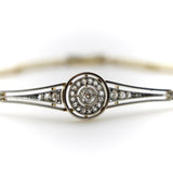 Art Deco 18K Gold Platinum Topped Diamond Bracelet Kirsten's Corner