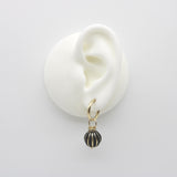 Vintage 14K Gold Black Enamel and Glass Charms or Earring Enhancers Kirsten's Corner