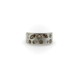 14K White Gold Multi-Colored Multi-Shaped Diamond Confetti Ring Kirsten's Corner