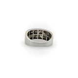14K White Gold Multi-Colored Multi-Shaped Diamond Confetti Ring Kirsten's Corner