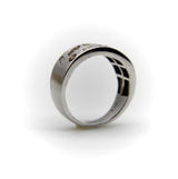 14K White Gold Multi-Colored Multi-Shaped Diamond Confetti Ring Kirsten's Corner