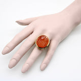 14K Gold Carnelian Justice Intaglio Signet Ring Ring Kirsten's Corner