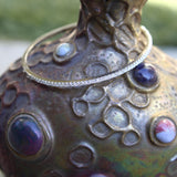 Contemporary 18K White Gold Diamond Bangle Bracelet Kirsten's Corner