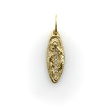 14K Gold Women’s Empowerment Vulva Pendant Charm with Diamonds pendant, Charm Kirsten's Corner