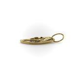 14K Gold Women’s Empowerment Vulva Pendant Charm with Diamonds pendant, Charm Kirsten's Corner