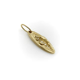 14K Gold Women’s Empowerment Vulva Pendant Charm with Diamonds pendant, Charm Kirsten's Corner
