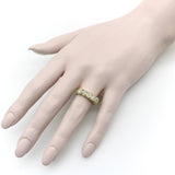 18K Gold Old Mine Cut Diamond Five Stone Signature Ring Kirsten's Corner