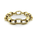 18K Gold Vintage Oval Link Bracelet Kirsten's Corner