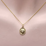 14K Gold Signature Victorian Inspired Lioness Pendant / Charm Pendant, Charm Kirsten's Corner Jewelry