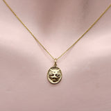 14K Gold Signature Victorian Inspired Lioness Pendant / Charm Pendant, Charm Kirsten's Corner Jewelry
