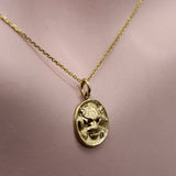 14K Gold Signature Victorian Inspired Lion Pendant / Charm Kirsten's Corner