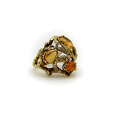 14K Gold Fire Opal Briar Patch Ring Kirsten's Corner