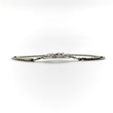 Edwardian Diamond Monogram Bracelet in 10K White Gold Bracelet Kirsten's Corner