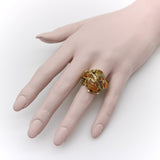 14K Gold Fire Opal Briar Patch Ring Kirsten's Corner