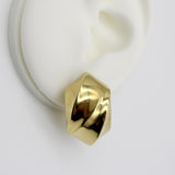 Vintage Bassani 18K Gold Sculptural Earrings Kirsten's Corner