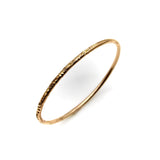 Simple Hand Engraved 14K Gold Victorian Bangle Bracelet Kirsten's Corner