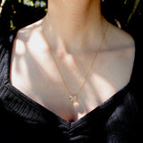 Tiffany & Co. 18K Gold Wrapped Rock Crystal Heart Necklace Necklace Kirsten's Corner