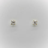 18k Gold 0.90 Carat Old European Cut Diamond Stud Earrings Kirsten's Corner