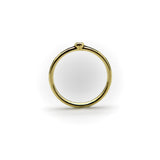 18K Gold Black and Pink Enameled Ring with Diamond Accent ring Kirsten's Corner