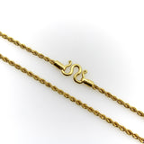 Vintage 22K Gold Rope Chain Kirsten's Corner