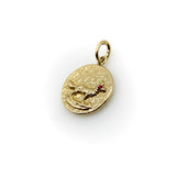 14K Gold Victorian Inspired Signature Fox Pendant-Charm pendant, Charm Kirsten's Corner