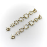 H. Stern 18K Gold Moonlight Quartz and Diamond Drop Earrings Earrings Kirsten's Corner