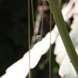 Vintage 14K Gold Old European Cut Diamond Necklace Kirsten's Corner