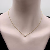 Vintage 14K Gold Old European Cut Diamond Necklace Kirsten's Corner