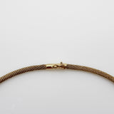 Vintage 14K Gold Organic Carved Amethyst, Citrine, and Tourmaline Necklace Kirsten's Corner