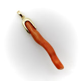 Signature 14K Gold Capped Coral Branch Pendant Pendant Kirsten's Corner