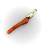 Signature 14K Gold Capped Coral Branch Pendant Pendant Kirsten's Corner