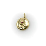14K Gold & Ruby Victorian Inspired Signature Whippet Pendant-Charm Pendant, Charm Kirsten's Corner Jewelry