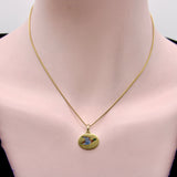 Art Deco 18K Gold and Enamel Mallard Duck Bird Charm jewelry Kirsten's Corner