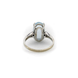 Vintage 18K Gold Amsterdam SAUER Aquamarine Ring ring Kirsten's Corner