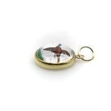 18K Gold Essex Crystal Pheasant Charm Pendant, Charm Kirsten's Corner