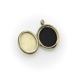 Victorian 18K Gold Hand-Painted Enamel Hand with Rose Locket locket Kirsten's Corner