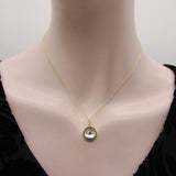 18K Gold Essex Crystal East-Flying Mallard Duck Charm Pendant, Charm Kirsten's Corner