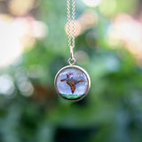 18K Gold Essex Crystal Wild Turkey Charm pendant, Charm Kirsten's Corner