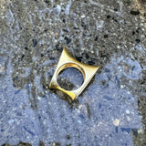 Vintage 18K Gold Modernist Saddle Ring Kirsten's Corner