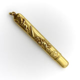Edwardian 14K Gold Four Vices Pencil Case Pendant Kirsten's Corner