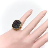 Georgian 18K Gold Hercules and Ompahle Tassie Intaglio Ring jewelry Kirsten's Corner