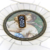 Victorian 14K Gold Carved Floral Banded Agate Ring ring Kirsten's Corner