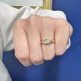 Signature 14K Gold Marquis Diamond Ring East-West Setting Kirsten's Corner
