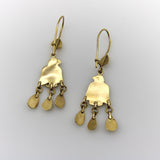 18K Gold Iberian Bird Emerald and Ruby Earrings Kirsten's Corner