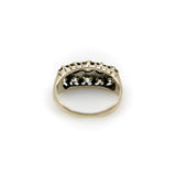 Victorian 18K Gold Elongated Cluster Old Mine Cut Diamond Ring Kirsten's Corner