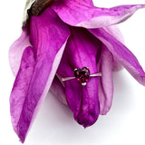 18K White Gold Heart Shaped Garnet Ring Ring Kirsten's Corner