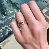 18K Gold Tiffany & Co. Paloma Picasso Graffiti Kiss Ring ring Kirsten's Corner