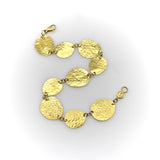 24K Gold Gurhan Lush Collection Hand-Hammered Disc Bracelet Gurhan