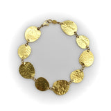24K Gold Gurhan Lush Collection Hand-Hammered Disc Bracelet Gurhan