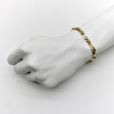 Vintage 14K Gold Herringbone Link Diamond Bracelet Bracelet Kirsten's Corner